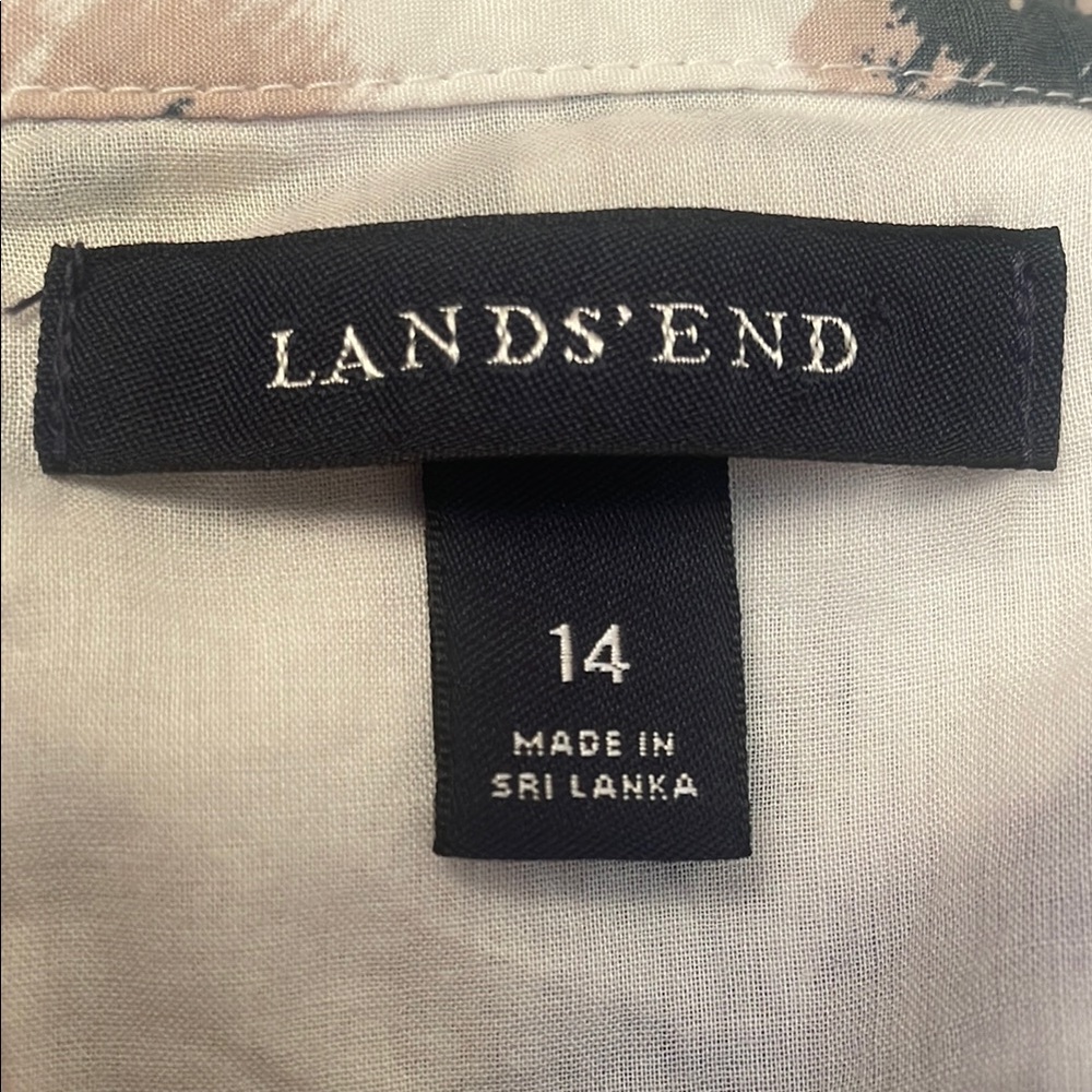 Lands' End Purple and Blue Sheath Midi Dress - Picture 5 of 6